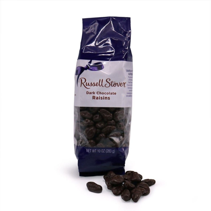 Chocolate Russell Stover | Dark Chocolate Raisins, 10 Oz. Bag