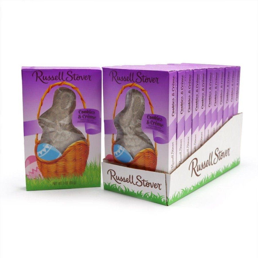 Easter Russell Stover | Cookies 'N Cream Soliid Rabbit, 3 Oz., Case Of 12