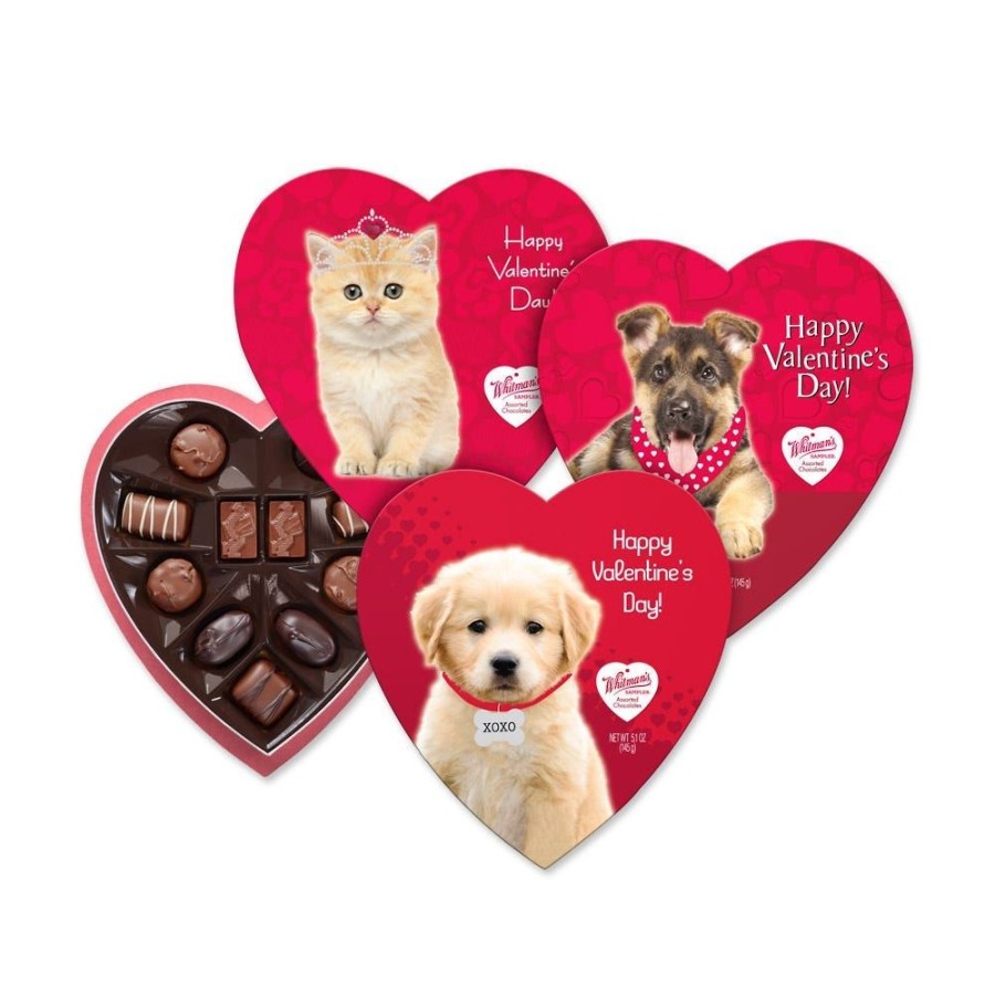 Valentines Day Russell Stover | Whitman'S Assorted Chocolates Pet Fancy Heart, 5.1 Oz.