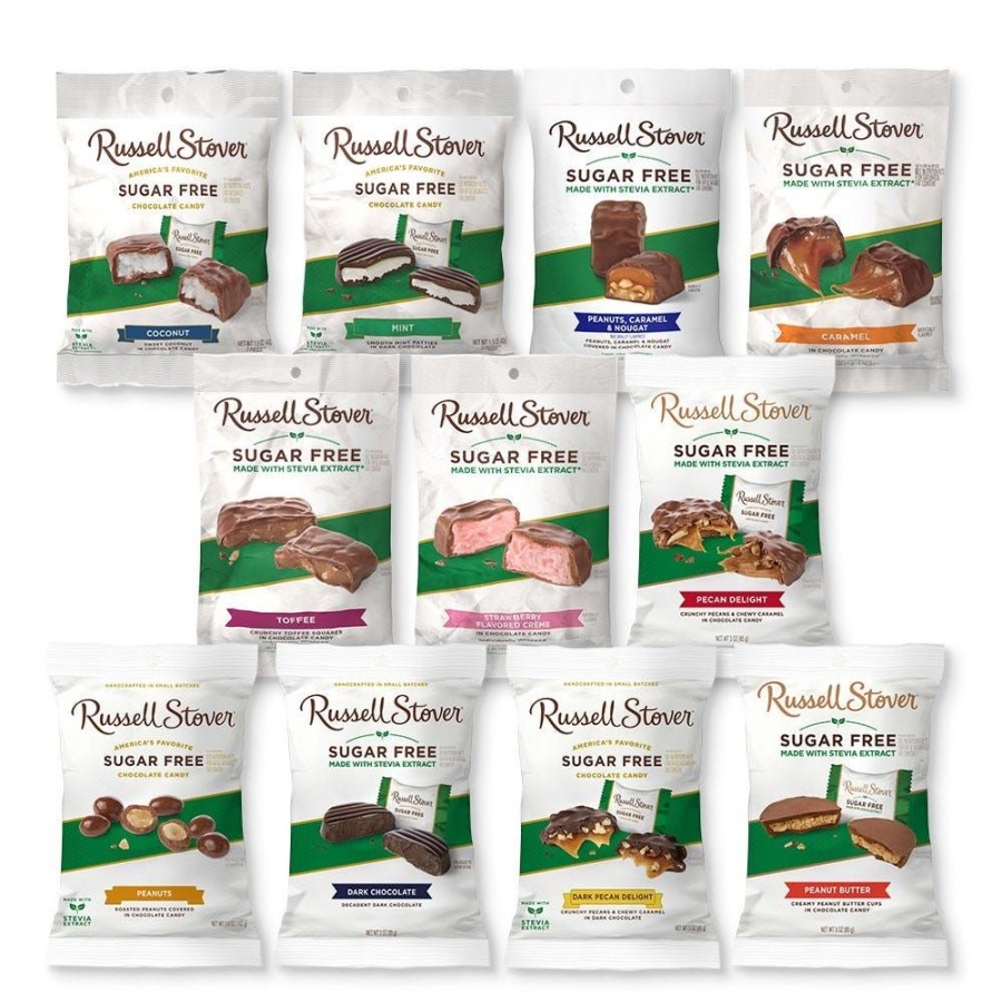 Chocolate Russell Stover | Sugar Free Variety Pack, 3 Oz. Bags